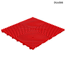 PVC модулна подова настилка за гараж – червена квадратна плочка DUa586 - Sellzone.bg PVC модулна подова настилка за гараж – червена квадратна плочка DUa586